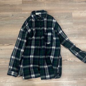 Green Plaid Shirt
